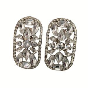 Pair of Vintage Crystal Rhinestone Shoe Clips